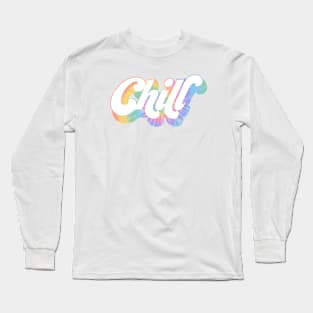 chill rainbow Long Sleeve T-Shirt